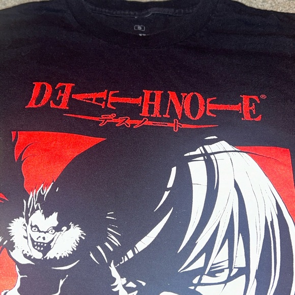 Death Note Shirt Adult Small Black Red Light Yagami And Ryuk Anime Manga T Shirt - Picture 4 of 11